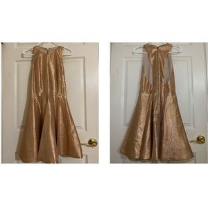 Alice + Olivia Metallic Gold/Pink Dress